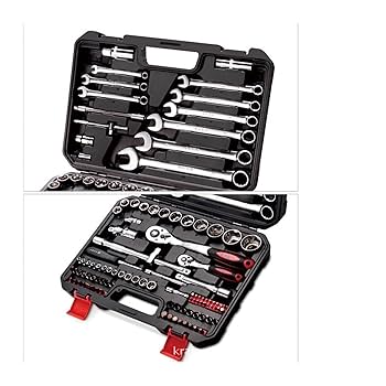 メンテナンス Sokcket wrench set Amazon.com: MaGiLL Tool Box 82-piece Auto Repair Set Chrome